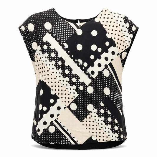 Front view of F&F women’s black basic t-shirt, size UK 10