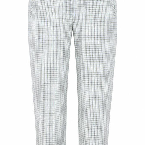 Amy Moore Womens Green Check  Trousers  Size 18 L28 in