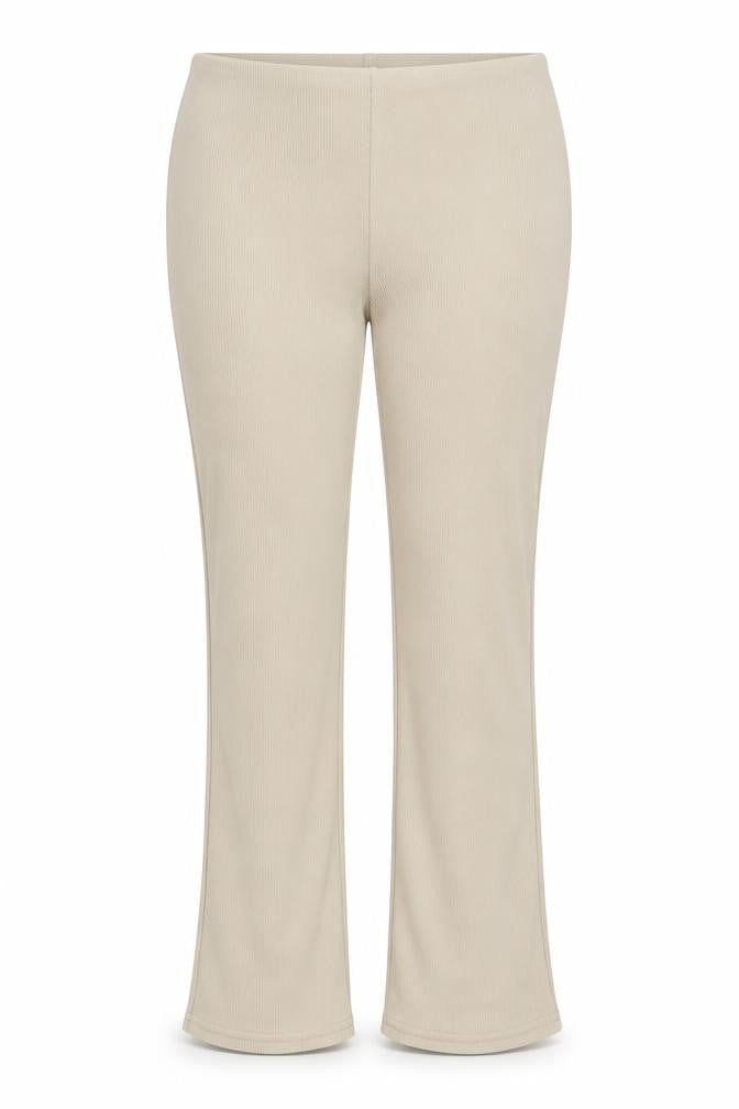 Front view of Simply Classic women’s beige trousers, size UK 16, 30-inch leg