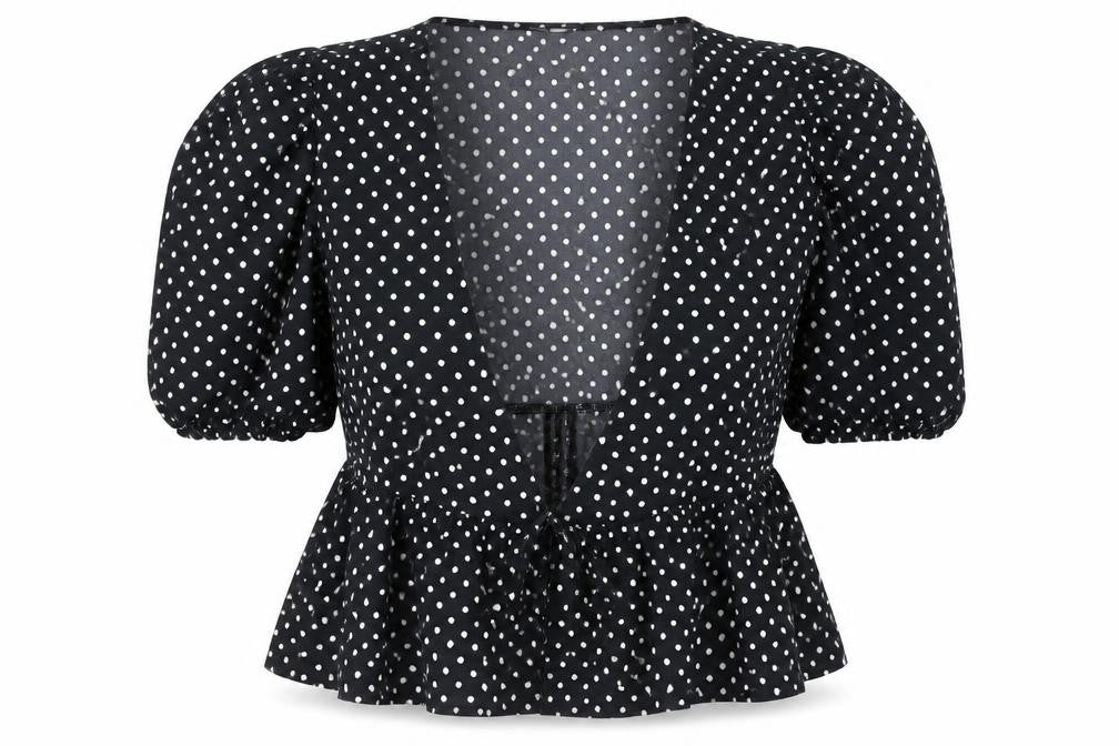 George  Womens Black Polka Dot  Cardigan Jumper Size 14