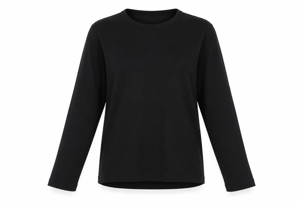Front view of AZORE women’s black jumper, size L