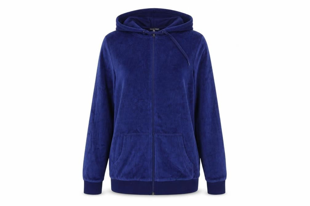 Front view of Avenue women’s blue jacket, size UK 8