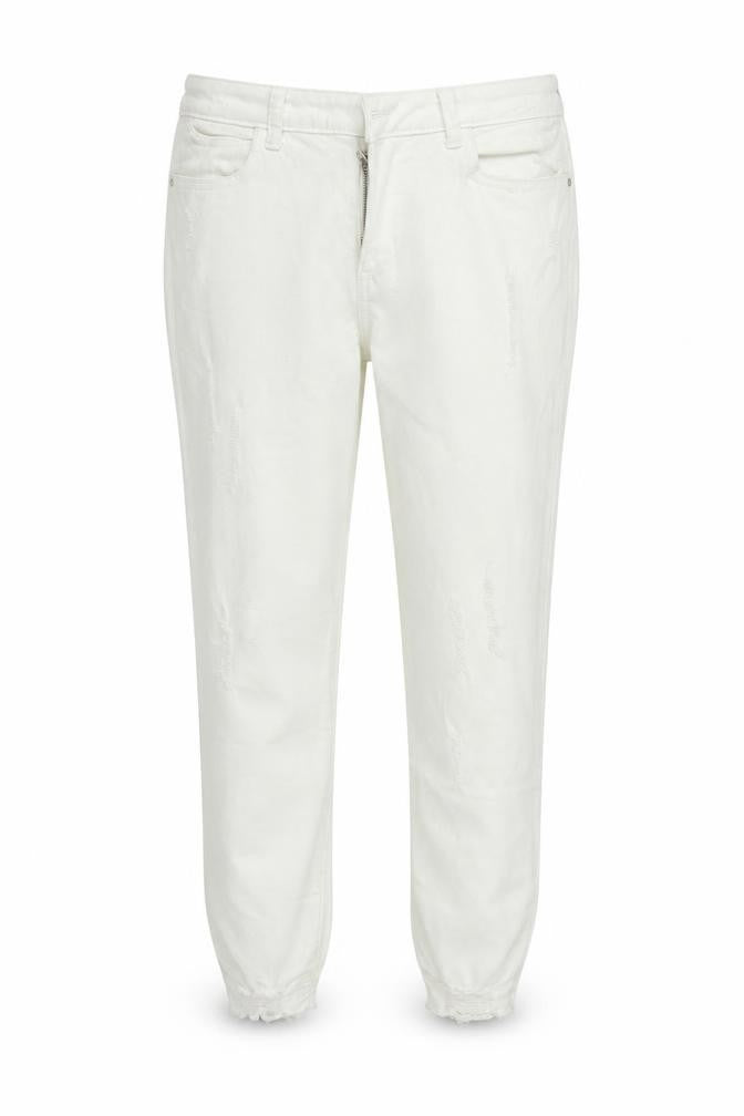 deniem & co Womens White   Trousers  Size 16 L27 in