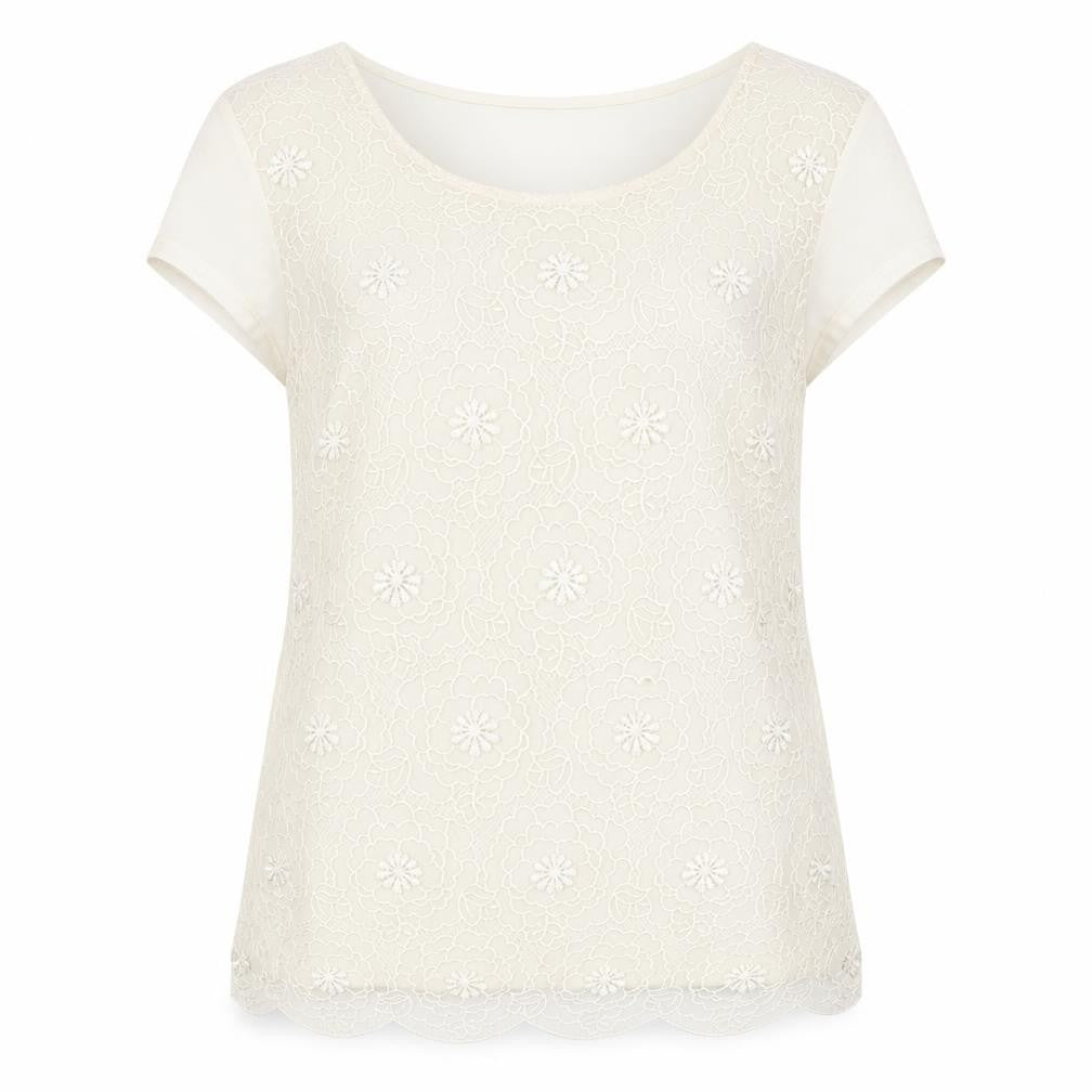 Front view of George women’s ivory basic blouse, size UK 14