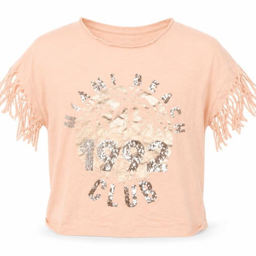 F&F Girls Beige   Basic T-Shirt Size 8-9 Years  - Miami Beach