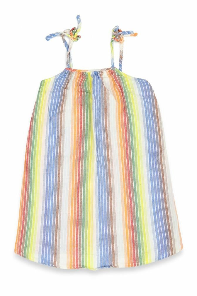 Front view of Urban Outfitters women’s multicoloured striped basic tank, size XS