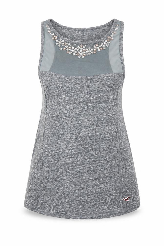 Hollister Womens Grey Basic Tank Size M