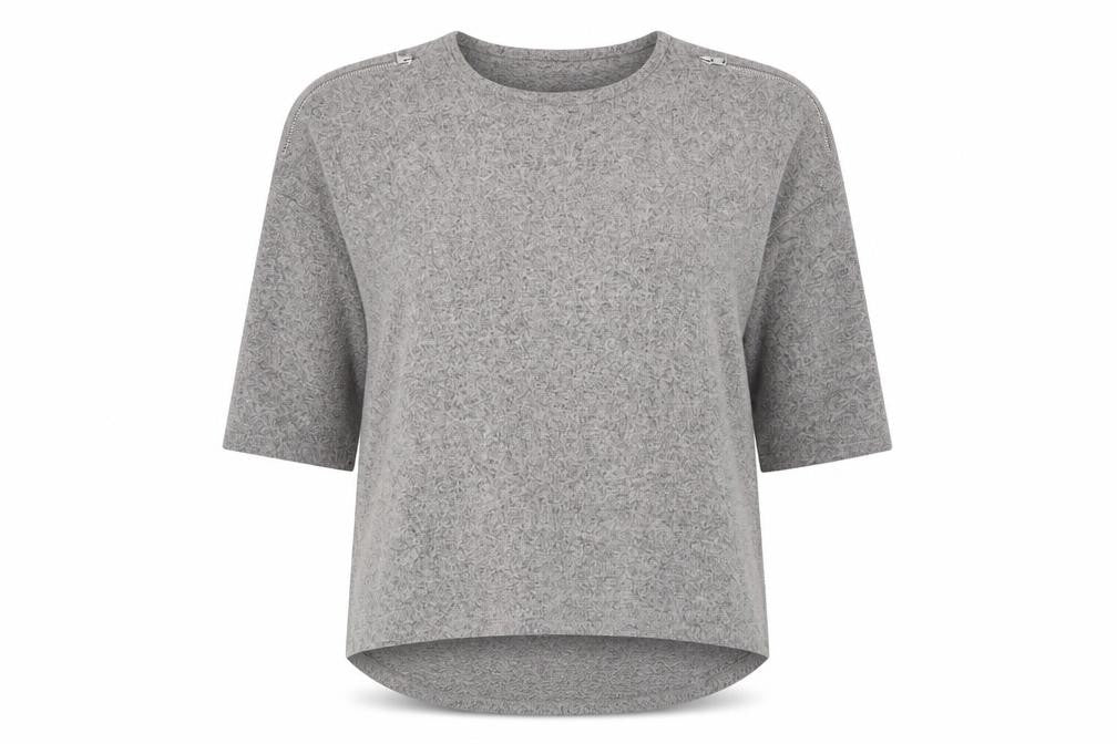 Front view of F&F women’s grey jumper, size UK 16