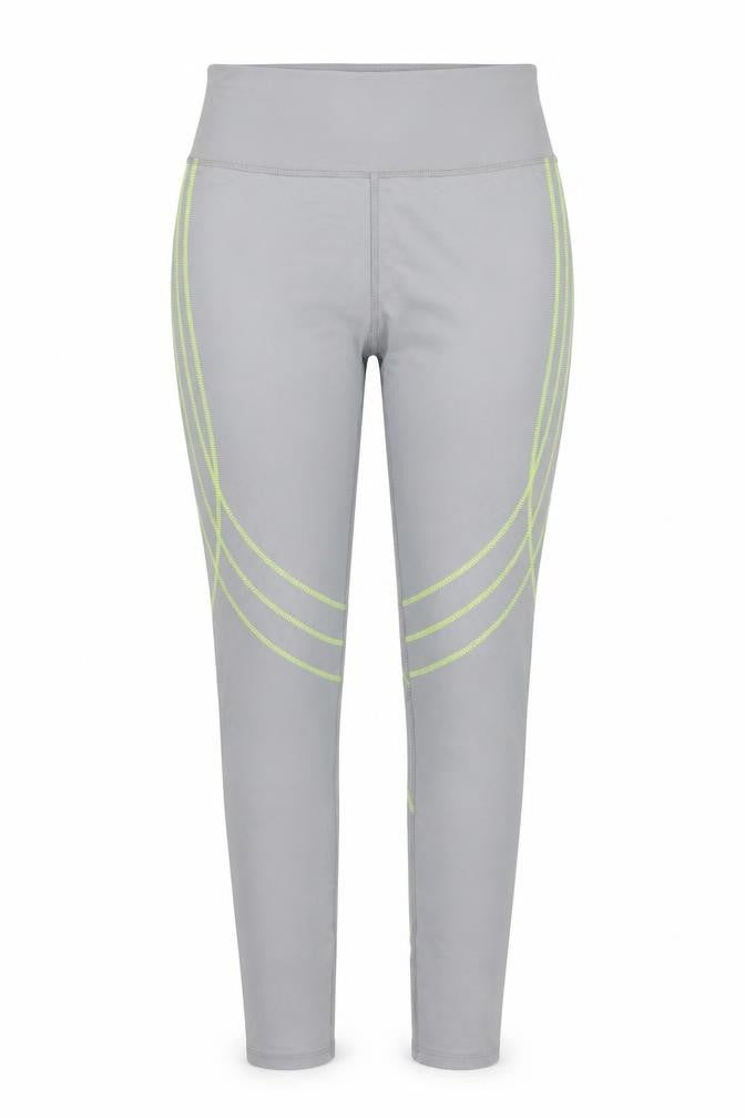 Front view of WorkOut women’s grey jegging trousers, size UK 8, 26-inch leg