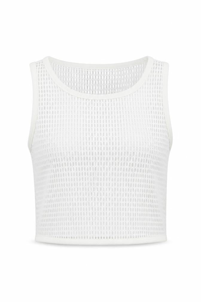 Front view of Hotmess women’s white basic t-shirt, size XS