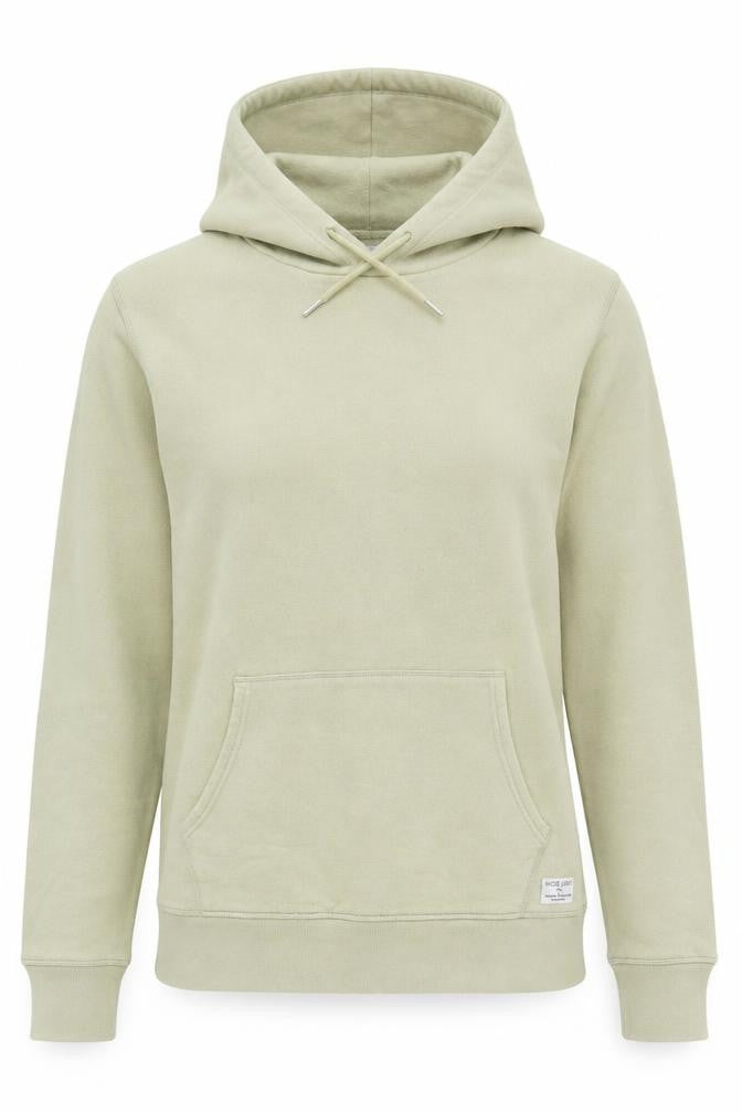 Front view of Shore leave women’s beige pullover hoodie, size M