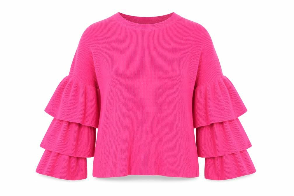 Front view of Pimkie women’s pink jumper, size M