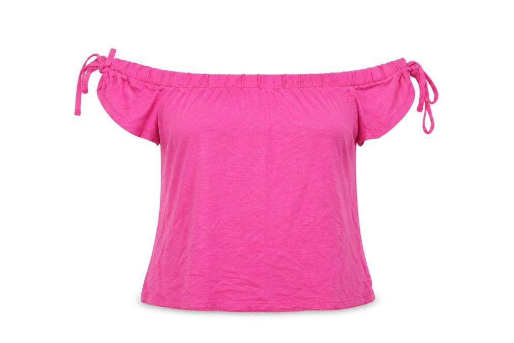 Front view of Next women’s pink basic blouse, size UK 6