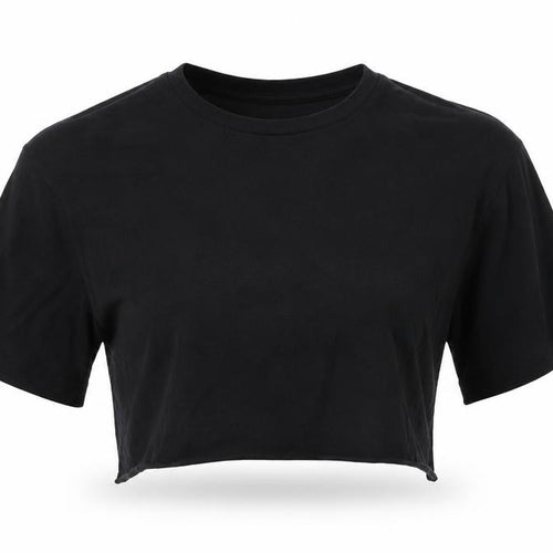 F&F Womens Black   Cropped T-Shirt Size S
