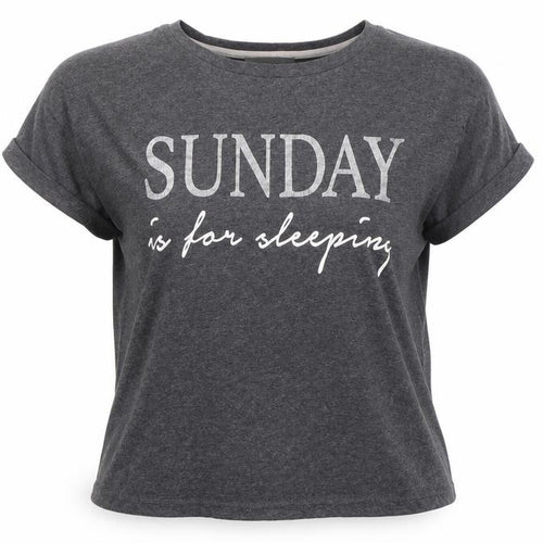 New Look Womens Grey Solid  Top Pyjama Pants Size S  - Sunday is for sleeping