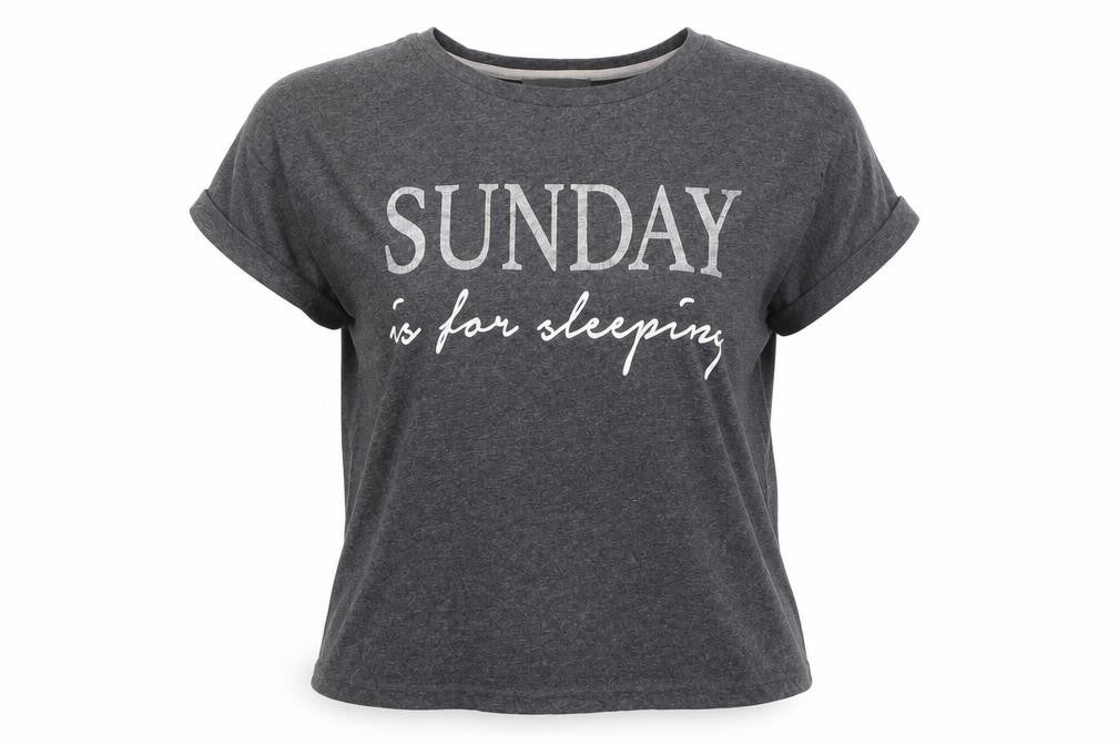 New Look Womens Grey Solid  Top Pyjama Pants Size S  - Sunday is for sleeping