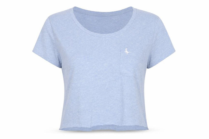 Jack Wills Womens Blue   Cropped T-Shirt Size 8  - Cut to length