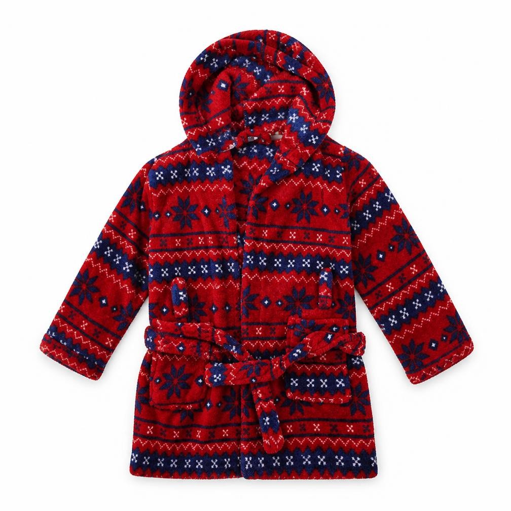 Front view of John Lewis boys’ red solid gown, size 2, years