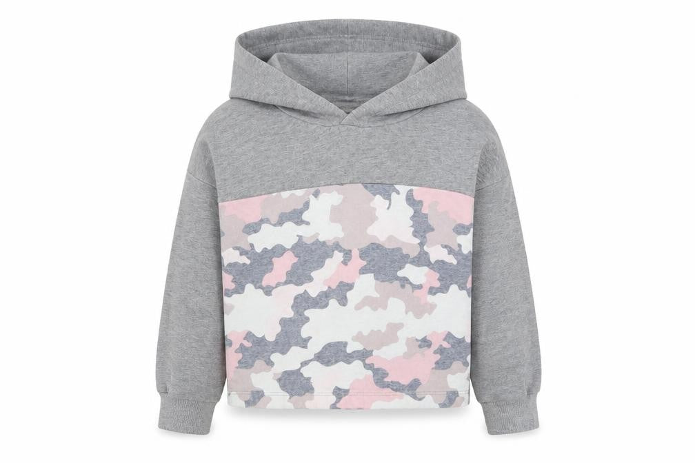 F&F Girls Grey   Pullover Hoodie Size 5-6 Years