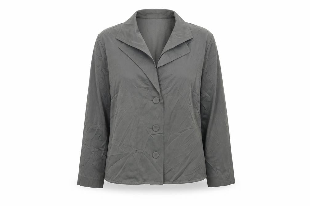 Front view of Nicola Waite women’s green jacket blazer, size L