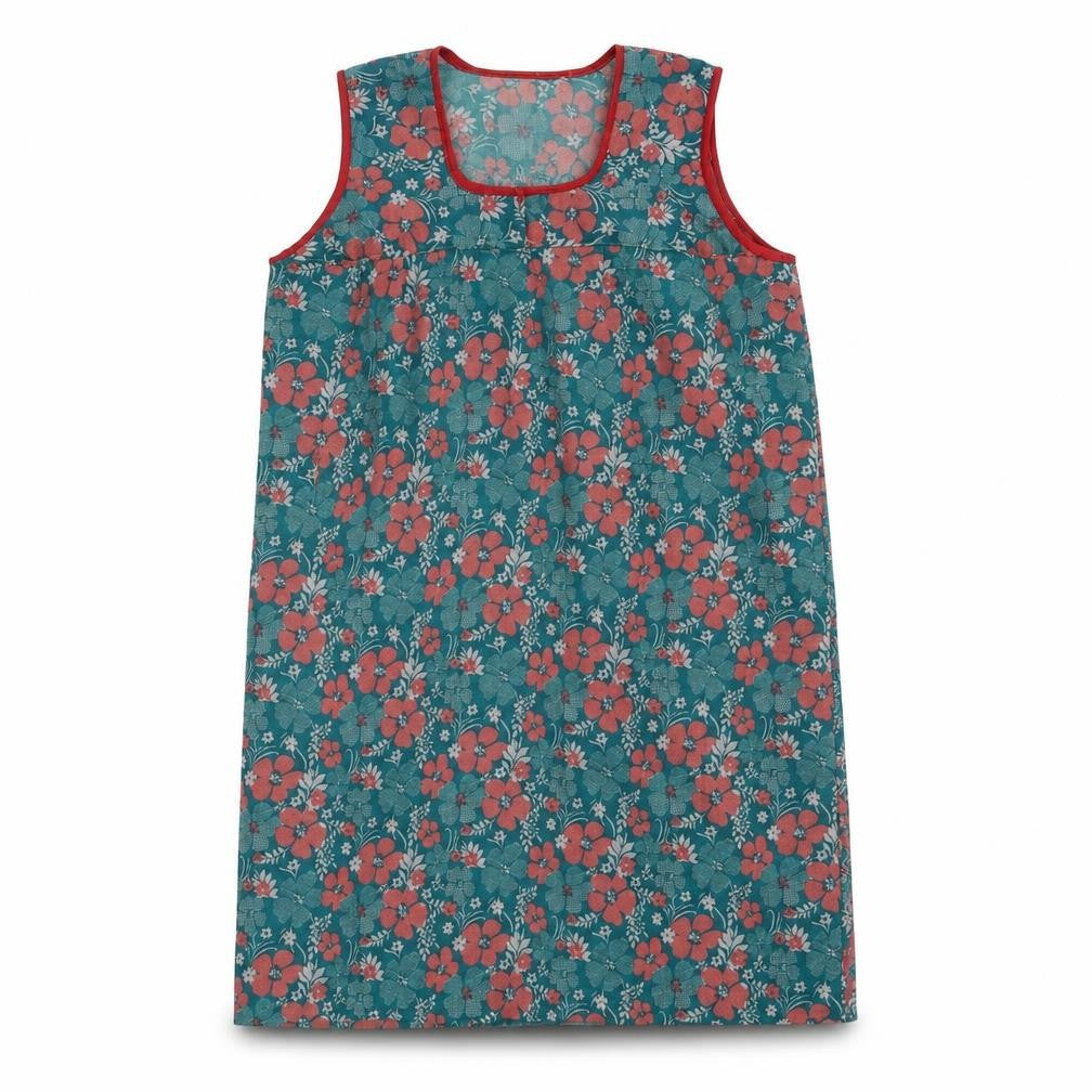 Front view of Preworn women’s green floral tunic tank, size M