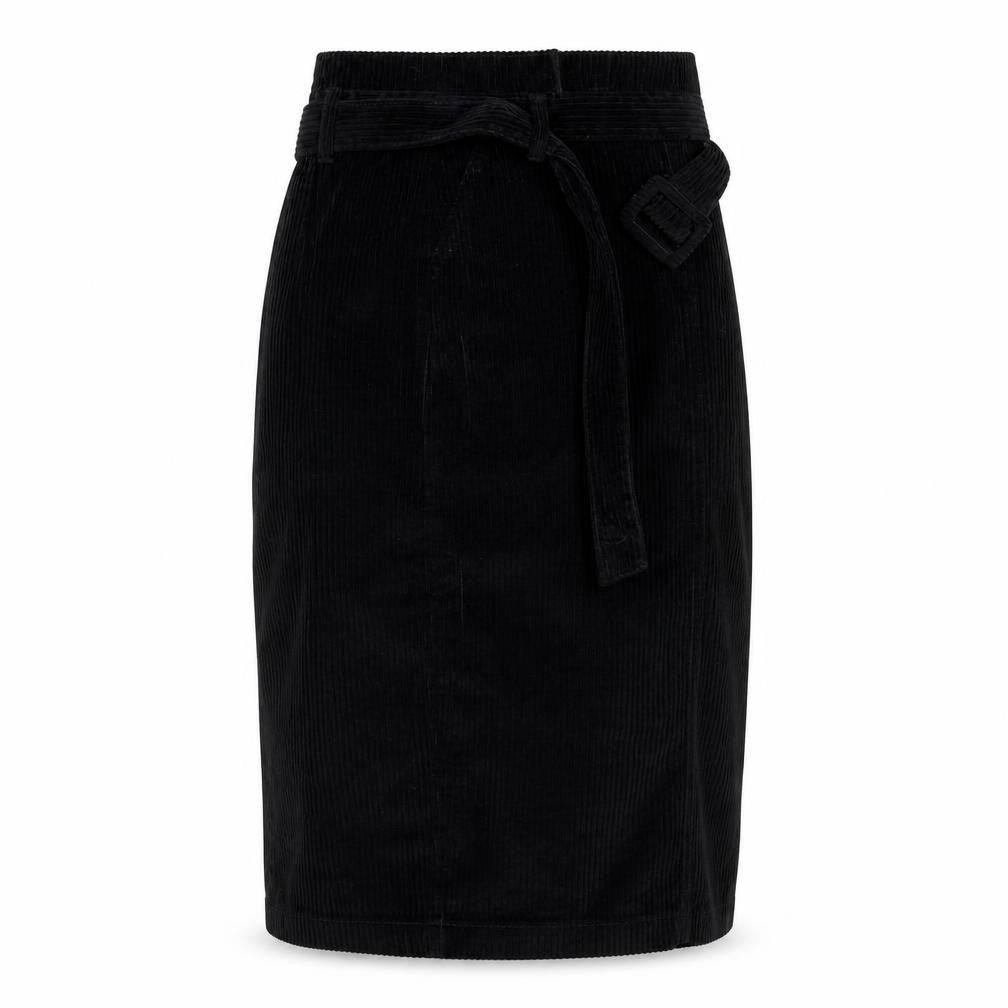 Primark Womens Black  Corduroy Straight & Pencil Skirt Size 8