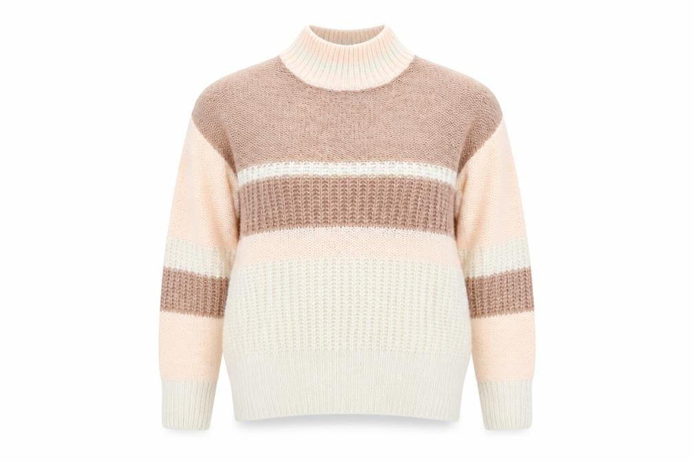 Front view of Primark women’s pink knit jumper, size M