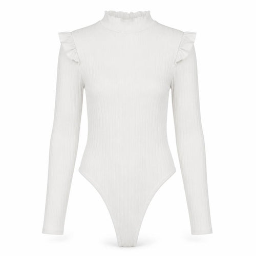 Boohoo Womens White   Leotard One-Piece Size S