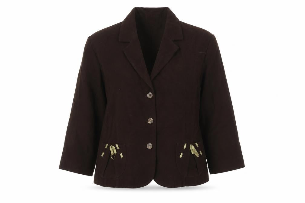 Front view of Studio women’s brown jacket, size UK 16