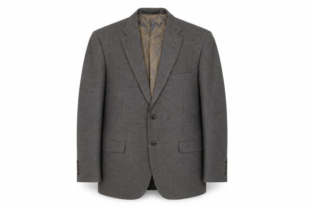 Front view of Marks & Spencer men’s brown jacket suit jacket, size 42