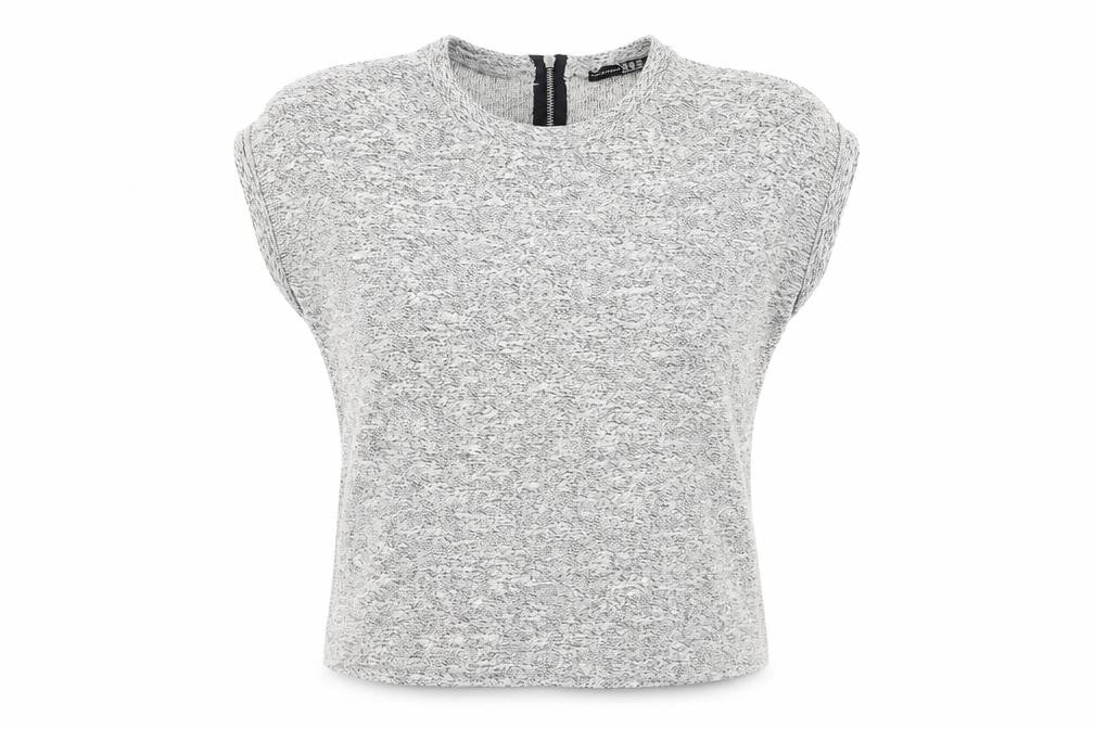 Front view of Atmosphere women’s grey jumper, size UK 12