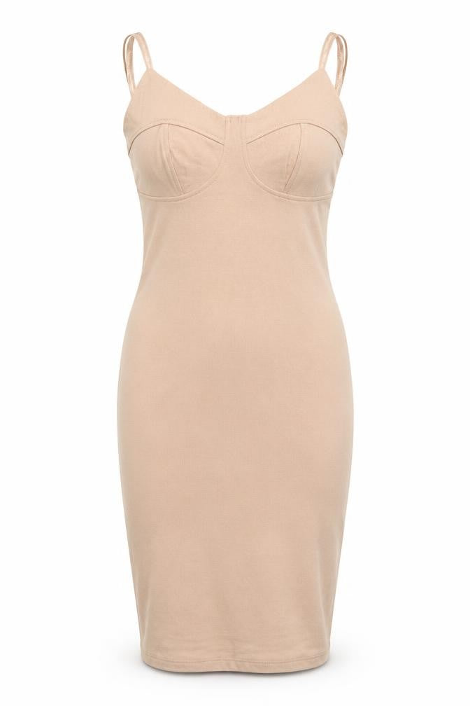 ASOS Womens Beige   Pencil Dress  Size 6