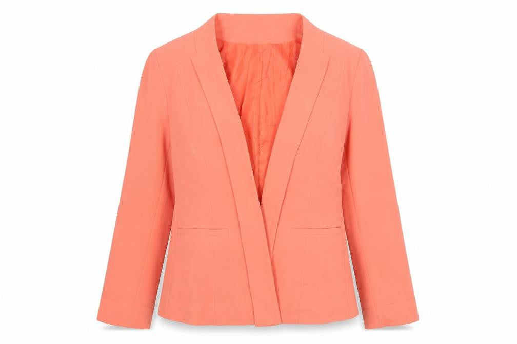 Atmospher Womens Orange   Jacket Blazer Size 12