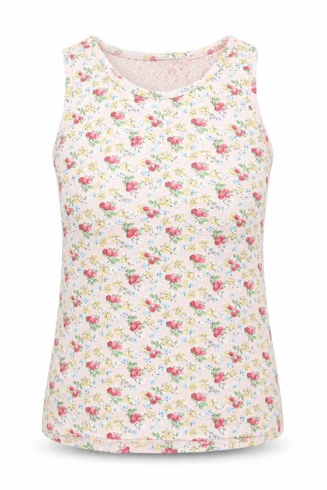 Front view of Next women’s brown floral basic polo, size UK 12