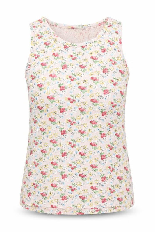 Front view of Next women’s brown floral basic polo, size UK 12