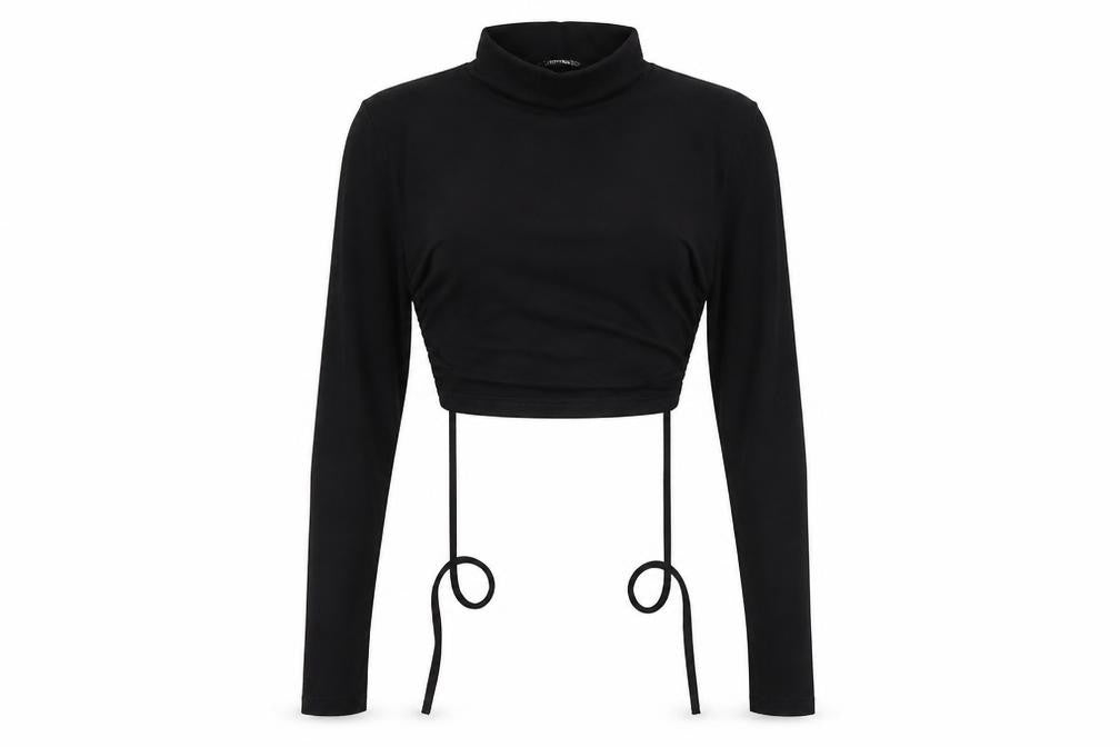 Front view of SHEIN women’s black shrug jumper, size S