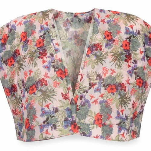 New Look Womens Pink Floral  Cape Jumper Size M