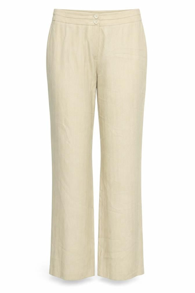 m&s Womens Beige  Rayon Trousers  Size 30 L30 in