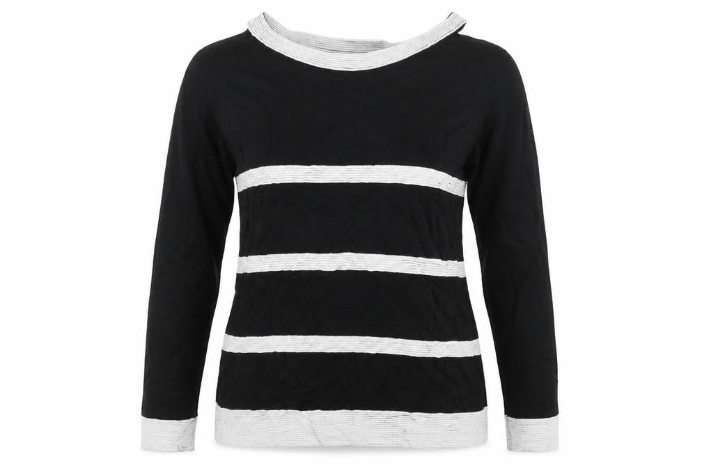 Front view of Anna Field women’s black knit jumper, size UK 14