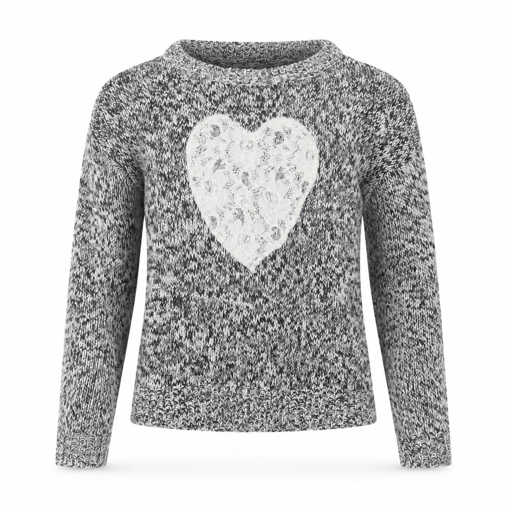 Front view of Originals Knitwear women’s grey knit jumper, size M