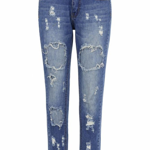 Blush Womens Blue   Skinny Jeans Size S L27 in - Distressed
