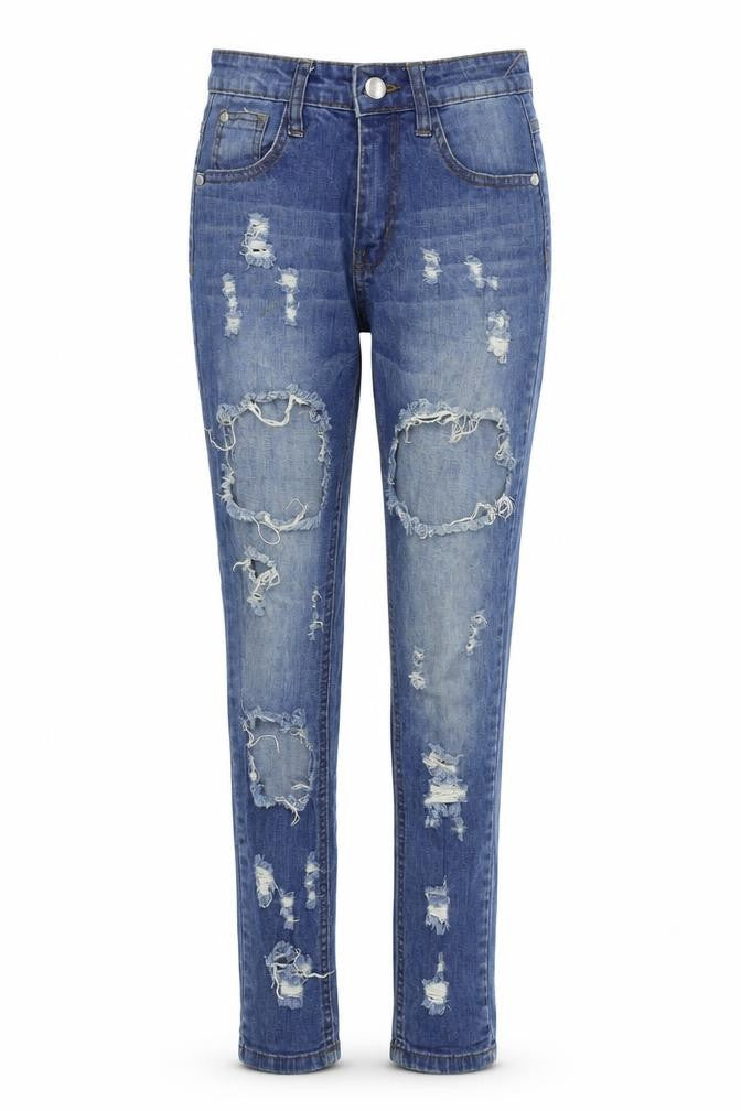 Blush Womens Blue   Skinny Jeans Size S L27 in - Distressed