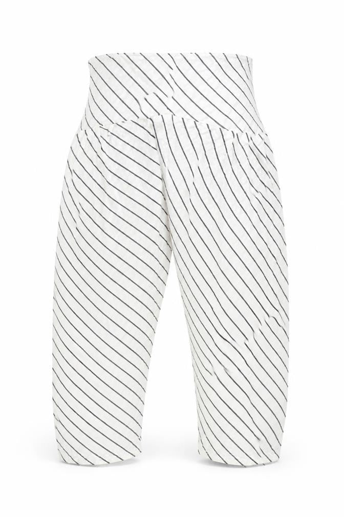 Preworn Womens White Striped  Trousers  Size 38 L22 in