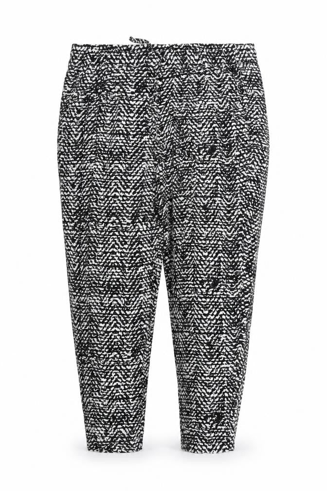 Front view of Classics women’s black trousers, size UK 16, 23-inch leg
