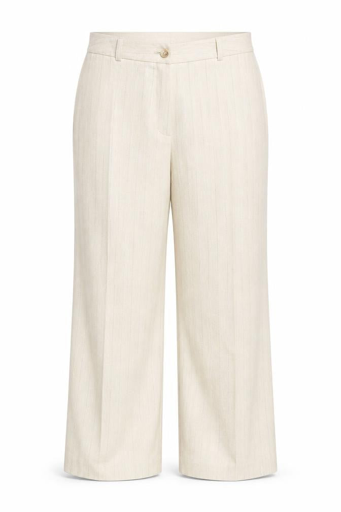 Prestige Womens Beige Striped  Trousers  Size 18 L31 in