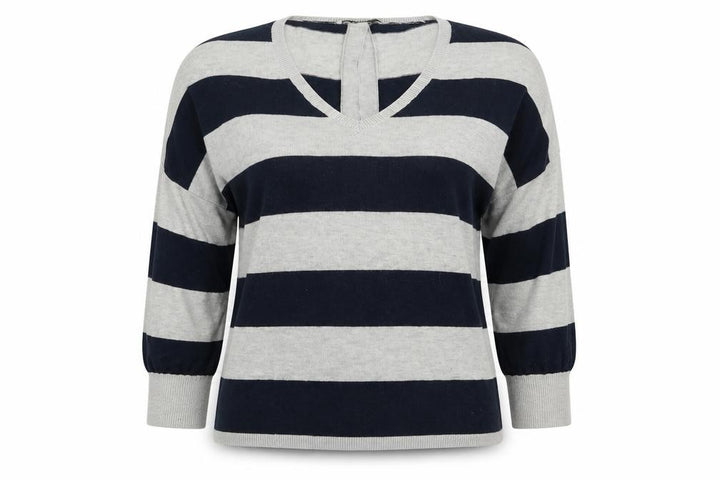 Oasis Womens Multicoloured Striped  Basic T-Shirt Size M