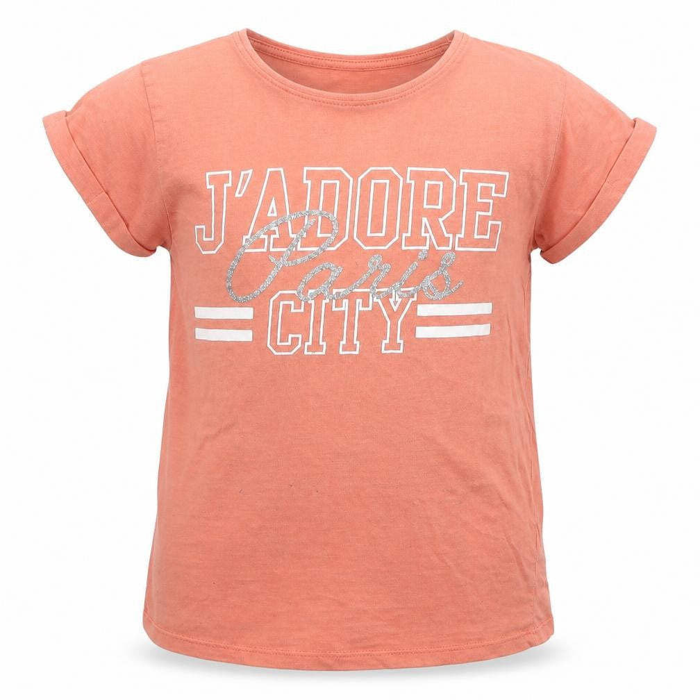 Front view of Primark girls’ beige basic t-shirt, size 10-11, years