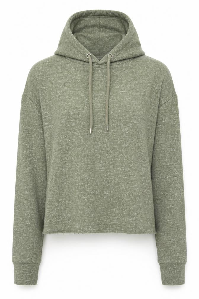 Front view of Primark women’s green jumper, size UK 6