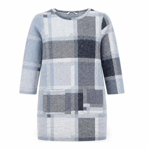 Sainsburys  Womens Blue Check  Jumper Dress  Size 10