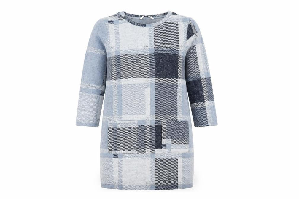 Sainsburys  Womens Blue Check  Jumper Dress  Size 10